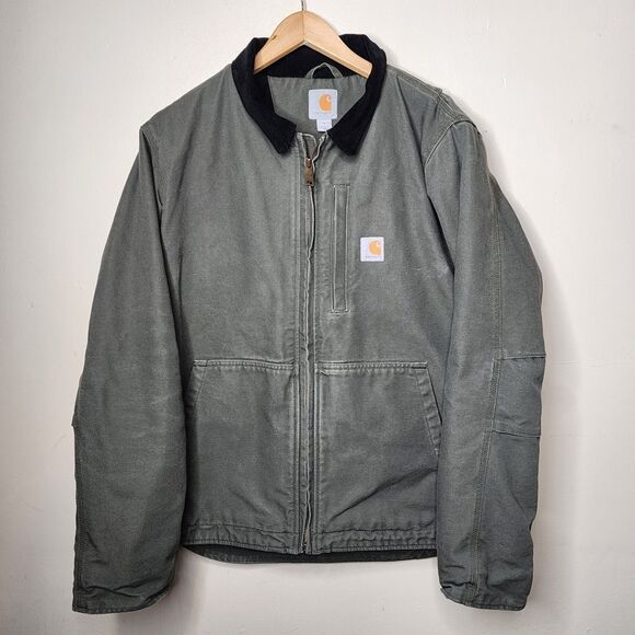 Carhartt Full Swing Jacket Olive MOS Green Mens Size Small Canvas Work wear - Picture 14 of 14